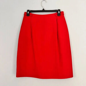 Talbots Red Skirt‎ Size 8 petite